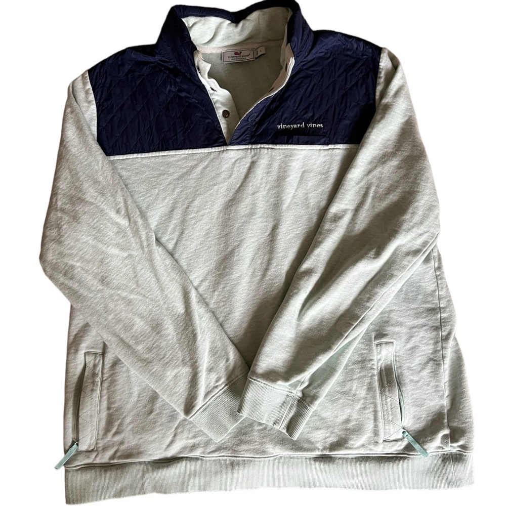 Vineyard Vines Performance Quilted Nylon Snap Shep Shirt Size Womans Sz L 2k0860